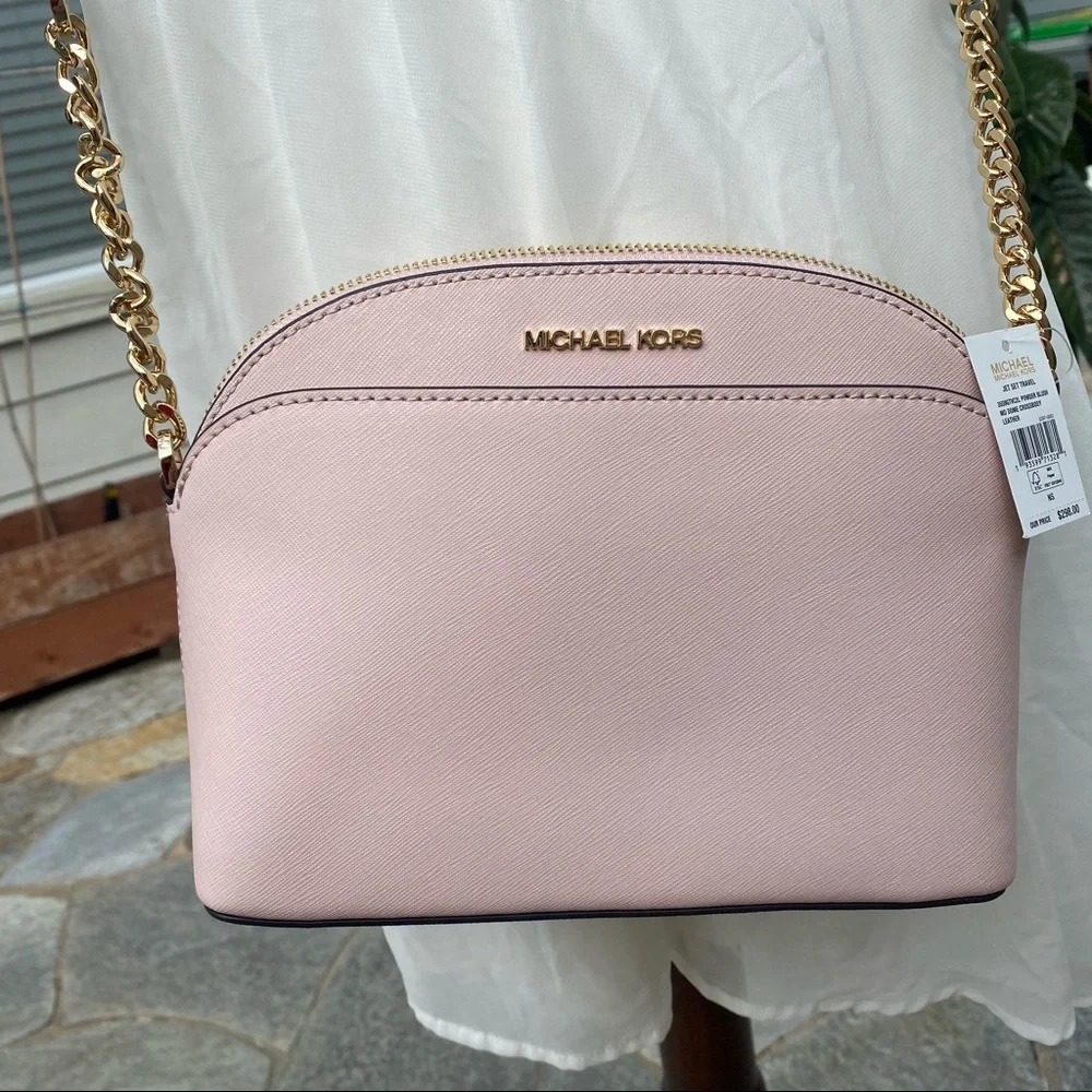 Michael Kors Jet Set Travel MD Dome Crossbody Bag - Picture 13 of 15